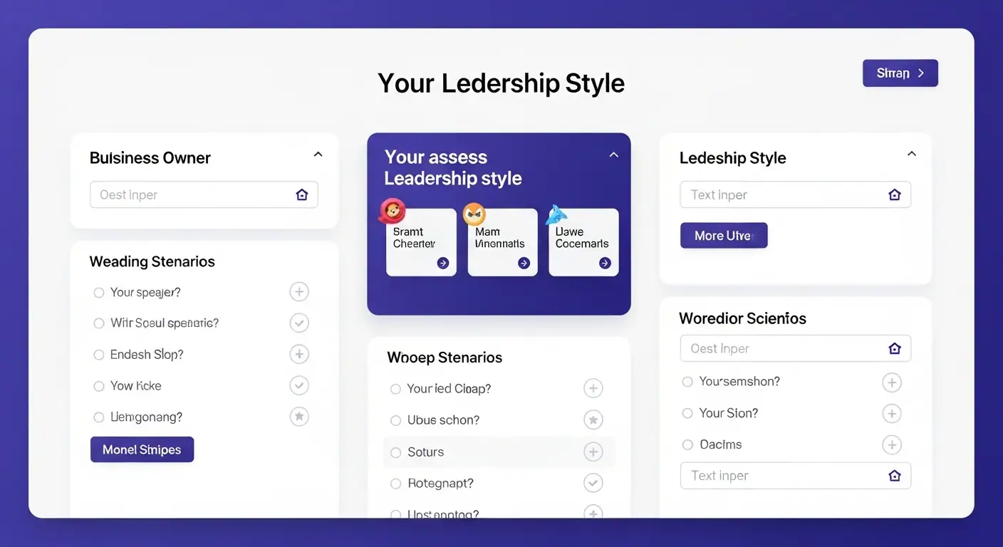 Módulo interactivo de diagnóstico de liderazgo para pymes con evaluación personalizada