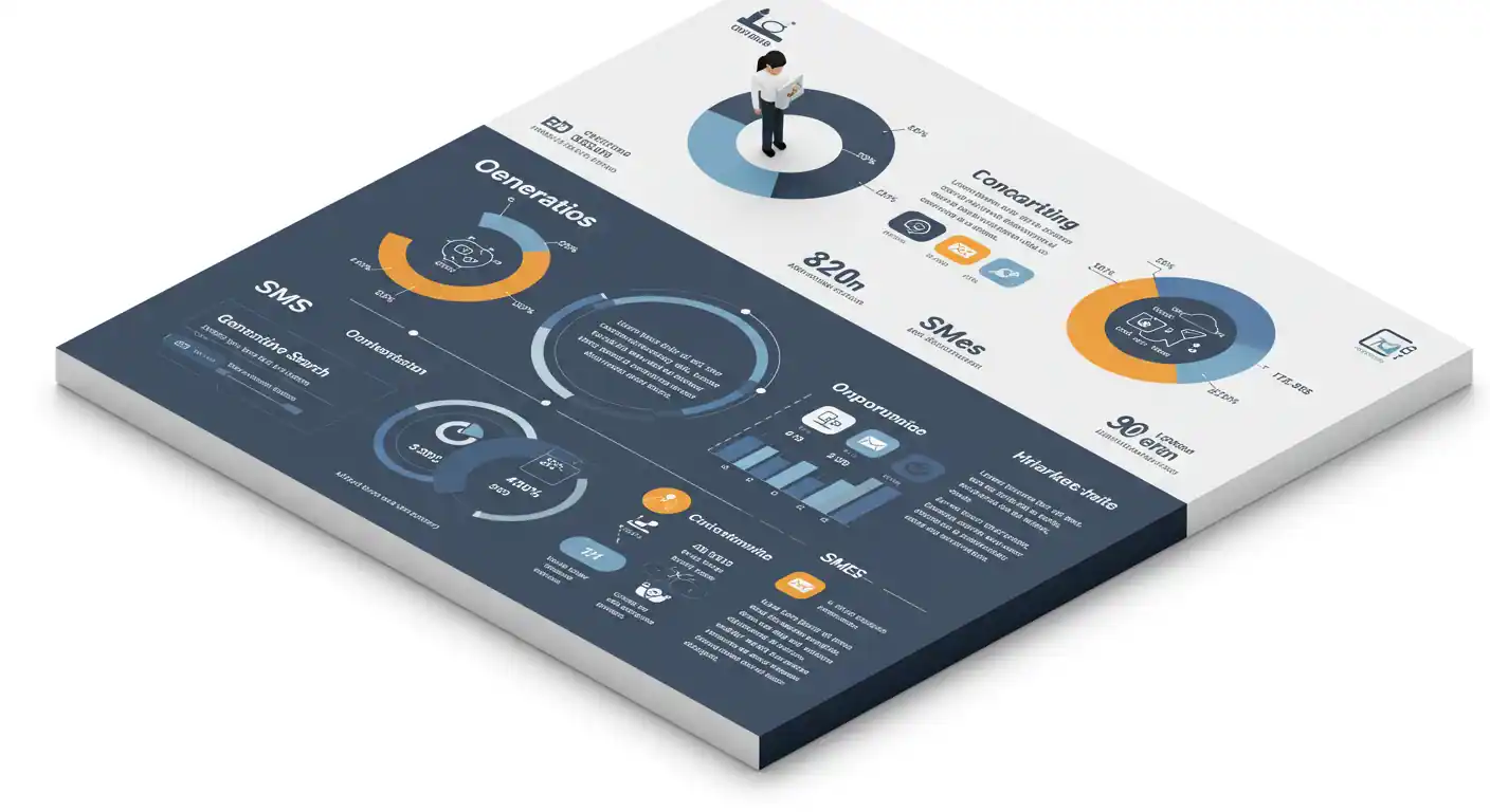 Infografía actualizada con datos específicos sobre adopción de AI Mode en Chrome y comportamiento de usuarios en búsquedas conversacionales septiembre 2025