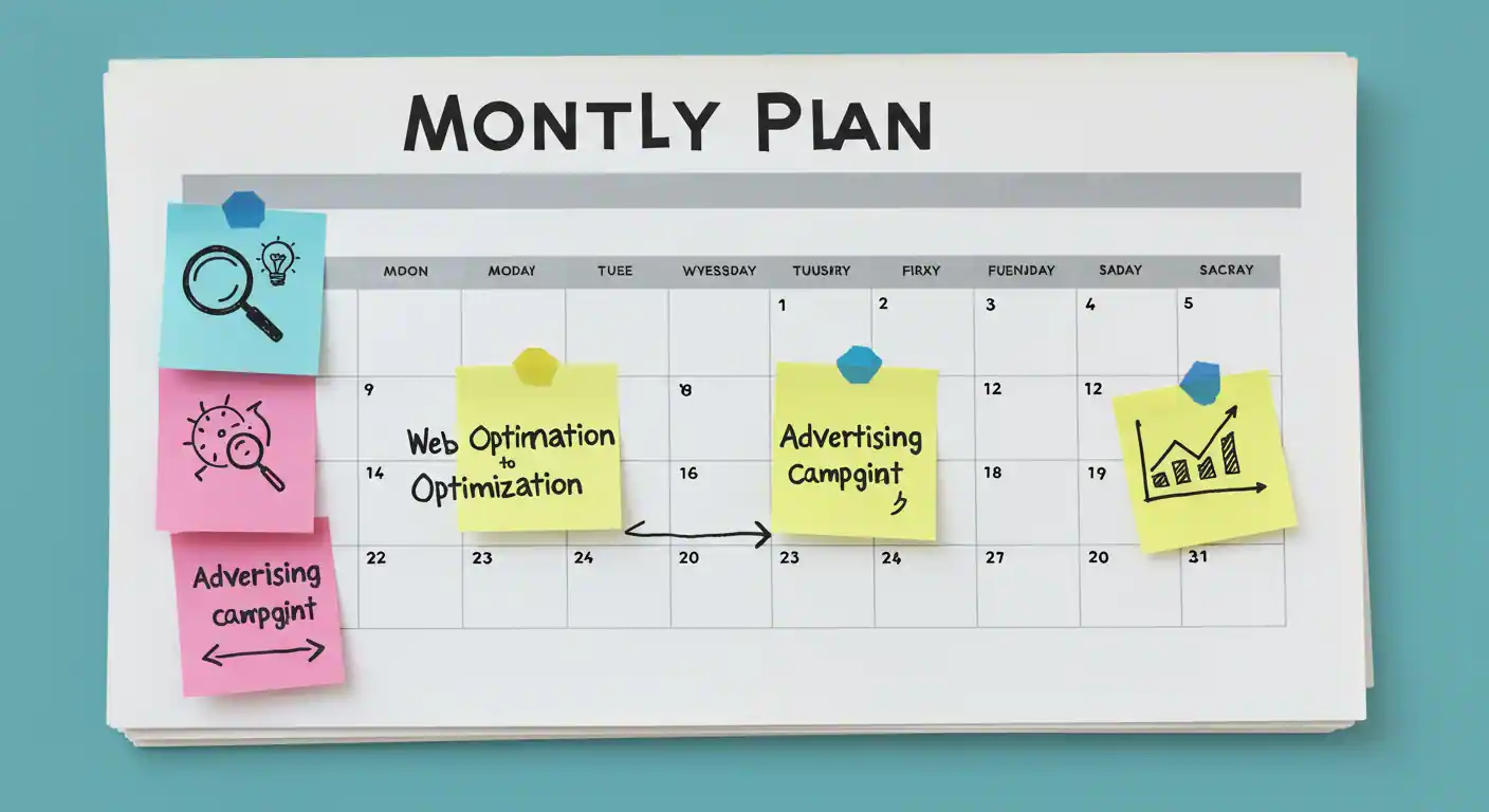 Un calendario de 30 días con tareas estratégicas asignadas para mejorar las ventas de una empresa en España